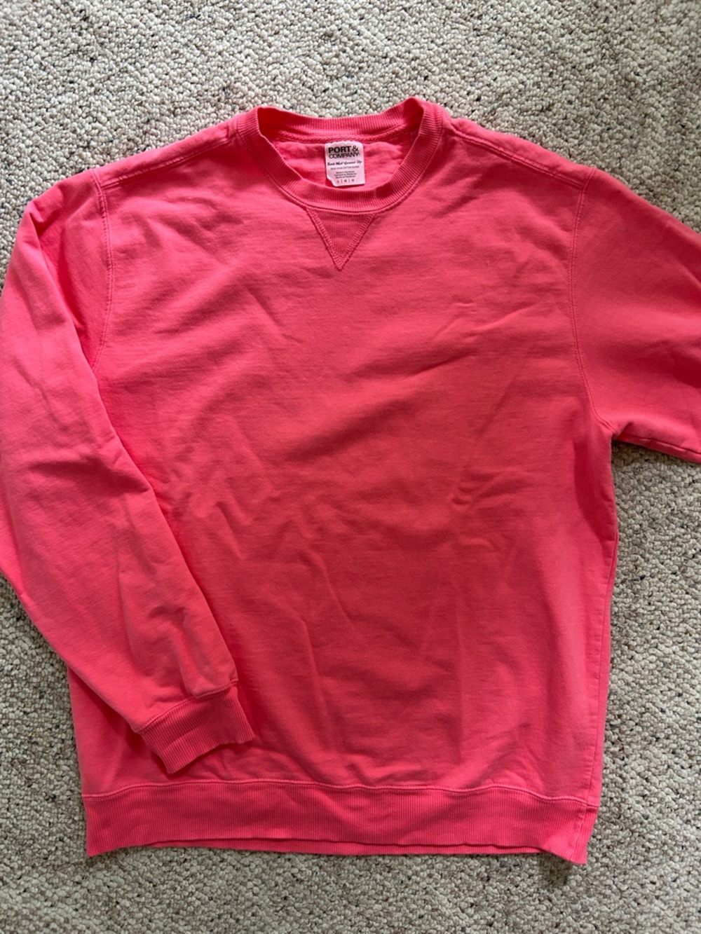 Women’s Coral Pink Crewneck Sweatshirt EUC